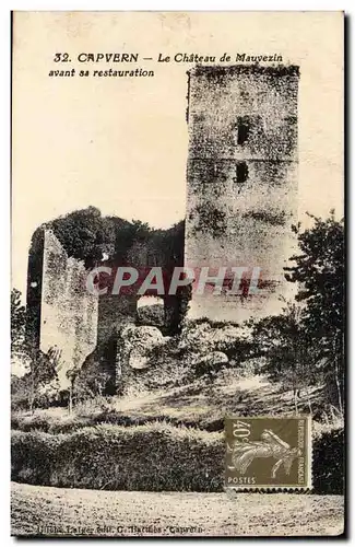 Capvern Cartes postales le chateau de Mauvezin avant sa restauration