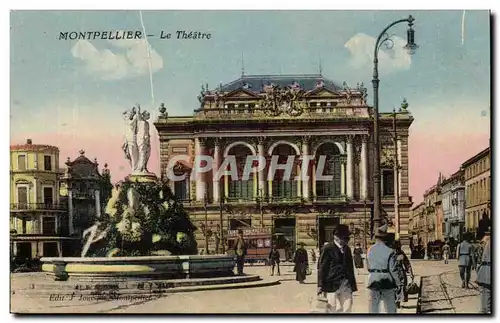 Montpellier Cartes postales le theatre