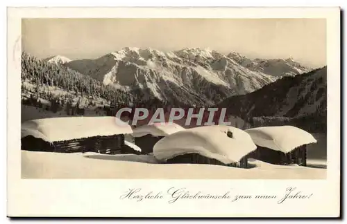 Suisse Cartes postales Herzliche Gluckwunsche zum neuen Jahre Nouvel an