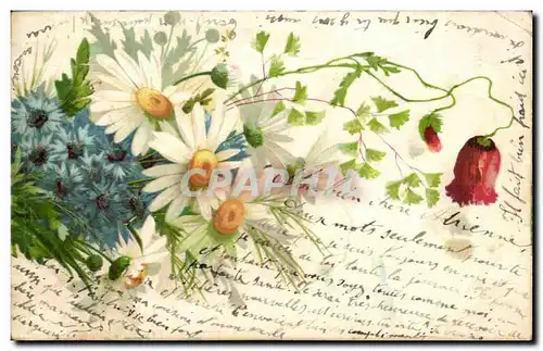 Cartes postales Fantaisie Fleurs