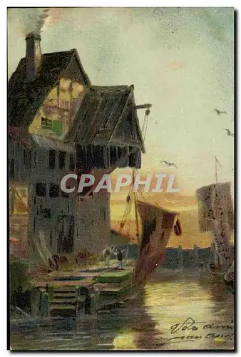 Cartes postales Fantaisie Bateau