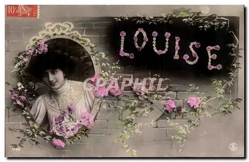 Cartes postales Fantaisie Femme Prenom Louise