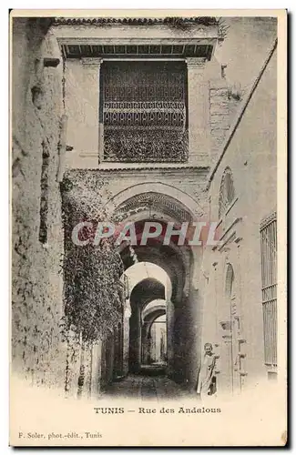 Tunisie Tunis Cartes postales Rue des Andalous