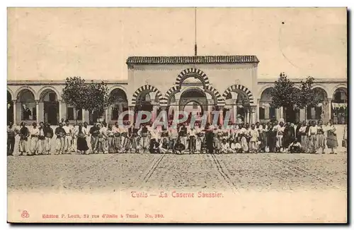Tunisie Tunis Cartes postales La caserne saussier