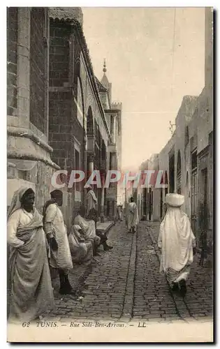 Tunisie Tunis Cartes postales Rue sidi Ben Arrous