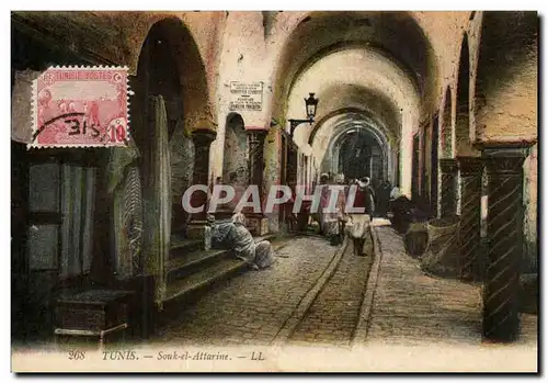 Tunisie Tunis Cartes postales Le souk el attarine