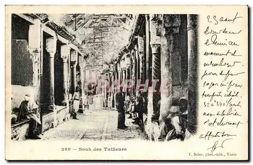 Tunisie Cartes postales Souk des tailleurs