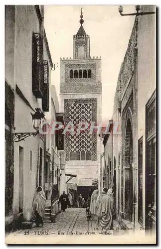 Tunisie Tunis Ansichtskarte AK Rue Sidi Ben Arous