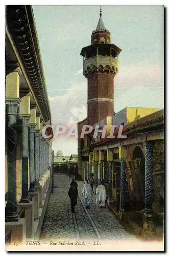 Tunisie Tunis Cartes postales Rue Sidi Ben Ziad