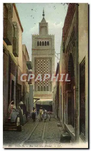 Tunisie Tunis Cartes postales Rue Sidi Ben Abrous