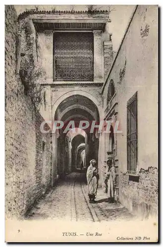 Tunisie Tunis Ansichtskarte AK Une rue