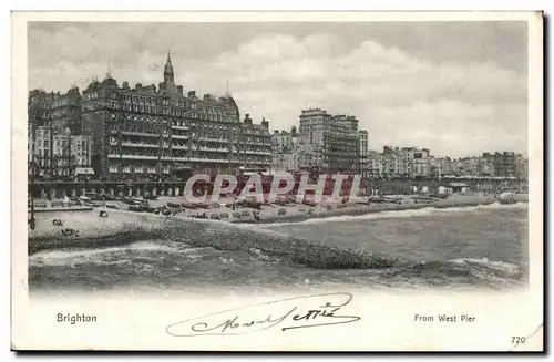 Grande Bretagne Brighton Ansichtskarte AK From West pier