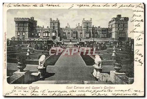 Grande Bretagne Cartes postales Windsor castle East Terrace and Queen&#39s gardens