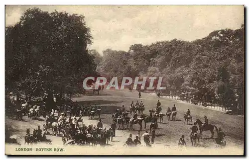 Grande Bretagne Cartes postales London Londres Rotten Row (chevaux horses)