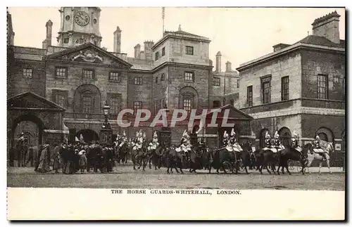 Grande Bretagne Londres london Ansichtskarte AK The horse guards Whitehall