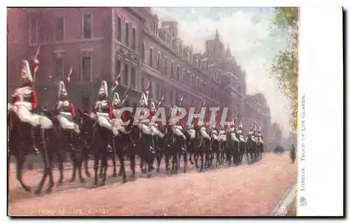 Grande Bretagne Londres london Ansichtskarte AK Troop of life guards