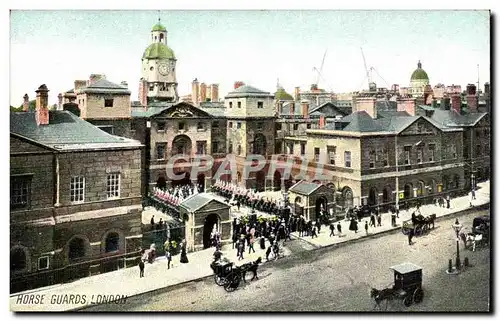 Grande Bretagne Londres london Cartes postales Horse guards