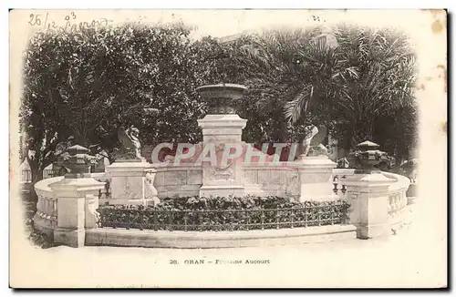 Algerie Oran Ansichtskarte AK Fontaine Aucourt