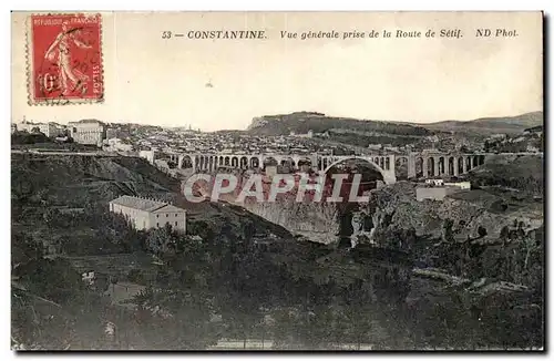 Algerie Constantine Ansichtskarte AK Vue generale prise de la toure de Setif