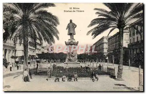 Algerie Bone Cartes postales Statue de Thiers