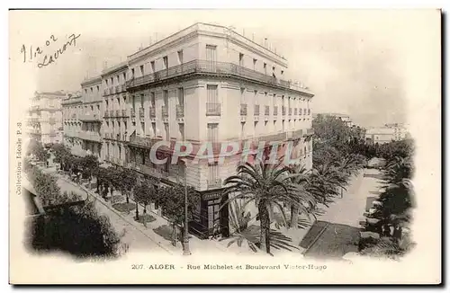 Algerie Alger Ansichtskarte AK Rue Michelet et Boulevard Victor Hugo