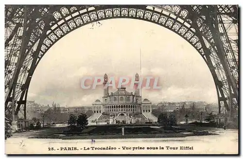 Paris Ansichtskarte AK Trocadero Vue prise sous la Tour Eiffel