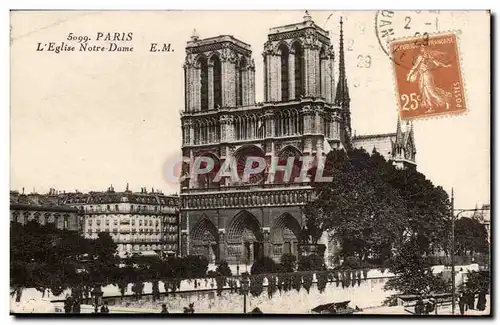 Paris Cartes postales L&#39eglise Notre DAme