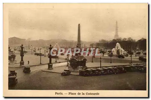 Paris Ansichtskarte AK Place de la Concorde (Tour Eiffel)