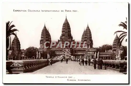 Paris Cartes postales Exposition coloniale internationale de Paris 1931 Temple d&#39Angkor Vat