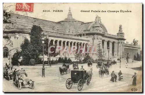 Paris Ansichtskarte AK Grand palais des Champs Elysees (automobiles)