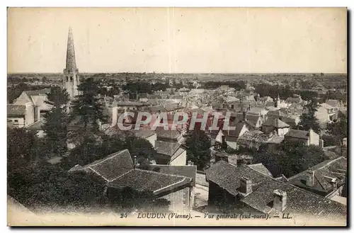 Loudun Cartes postales Vue generale (sud ouest)