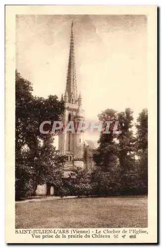 Saint Julien sur l'ars Cartes postales Le clocher de l'eglise