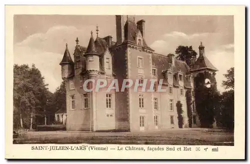 Saint Julien sur l'ars Cartes postales Le chateau Facaces Sud et Est