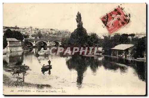 Poitiers Cartes postales Vue sur la CEuville (lavoir barque)
