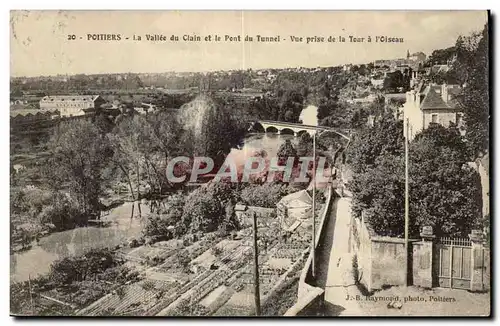 Poitiers Cartes postales La vallee du Clain et le pont du tunnel Vue prise de la tour a l&#39oiseau