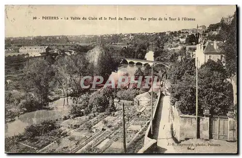 Poitiers Cartes postales La vallee du Clain et le pont du tunnel Vue prise de la tour a l'oiseau