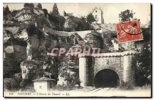 Poitiers Cartes postales l'entree du tunnel