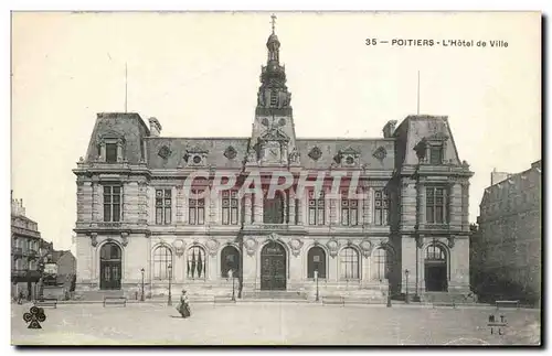 Poitiers Cartes postales L'hotel de ville