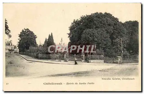 Chatellerault Cartes postales Entree du jardin public