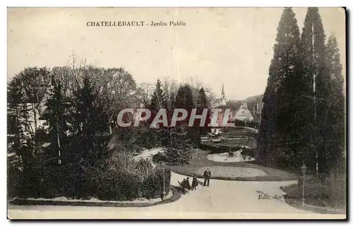 Chatellerault Ansichtskarte AK Jardin public