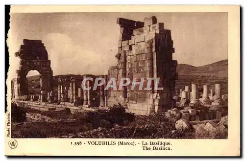 Maroc Volubilis Cartes postales La basilique