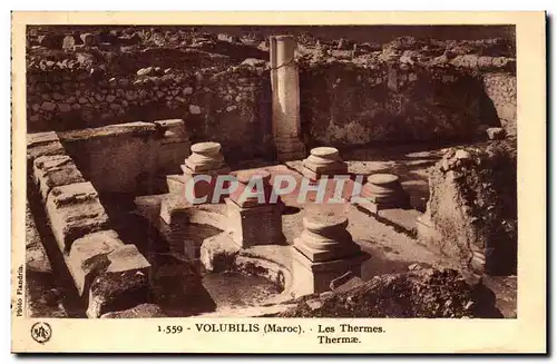 Maroc Volubilis Ansichtskarte AK Les thermes