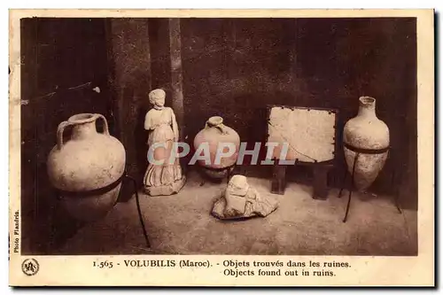 Maroc Volubilis Cartes postales Objets trouves dans les ruines