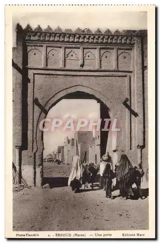 Maroc ERfoud Cartes postales Une porte