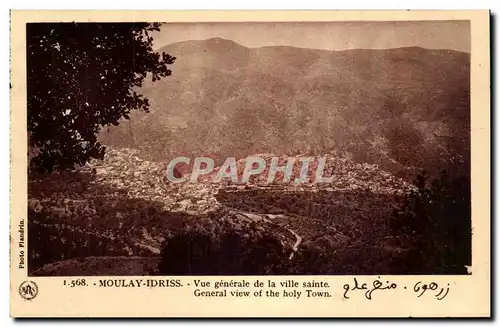 Maroc Moulay Idriss Ansichtskarte AK Vue generale de la ville sainte