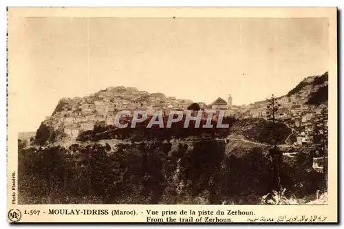 Maroc Moulay Idriss Cartes postales Vue prise de la piste du Zerboun