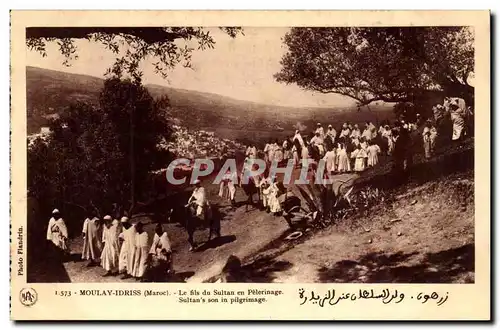 Maroc Moulay Idriss Cartes postales Le fils du sultan en pelerinage