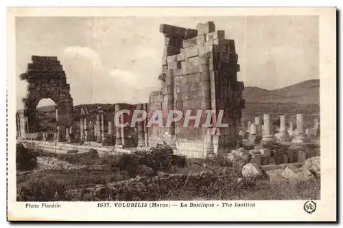 Maroc Volubilis Cartes postales La basilique