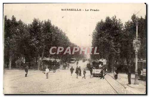 Marseille Ansichtskarte AK Le prado (tramway)