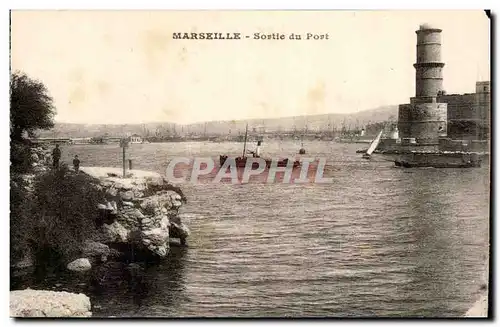 Marseille Ansichtskarte AK Sortie du port (bateau)